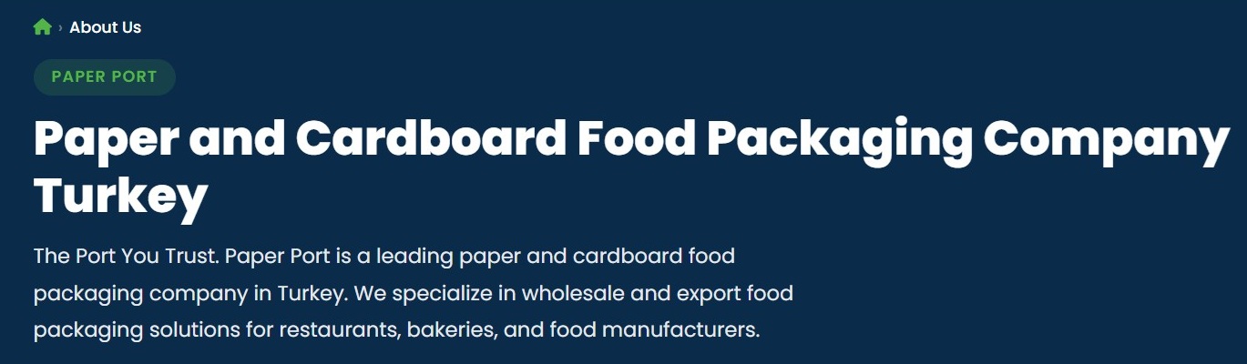 How to Import Food Packaging from Turkey - Paper Port Guide - Tarfot